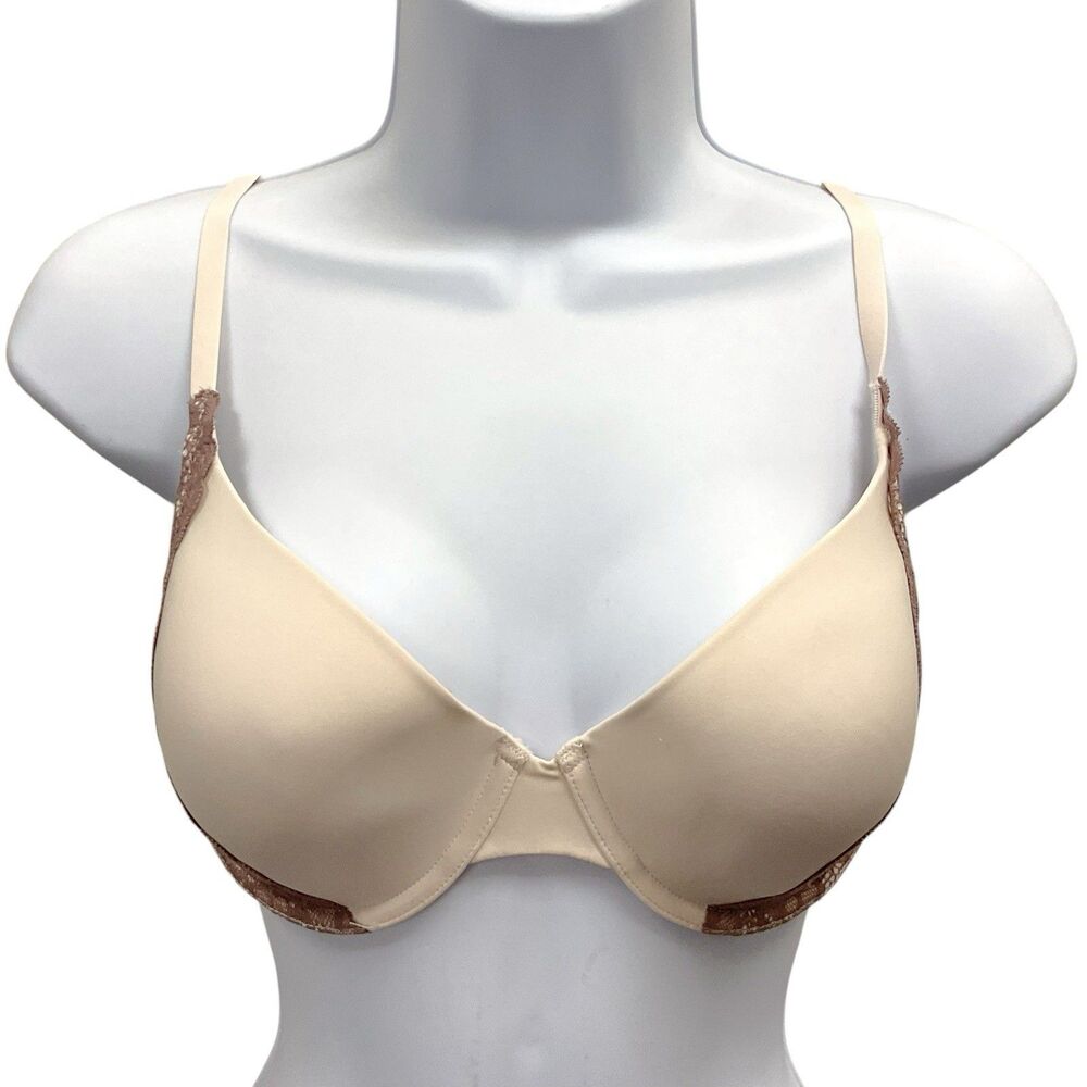 Maidenform Women's Size 36C One Fab Fit Everyday Modern‎ Demi Underwire Bra Lace - Picture 2 of 6